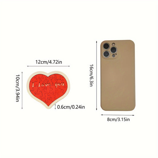 Holzpuzzle „Love“ – Romantisches Valentinstagsgeschenk